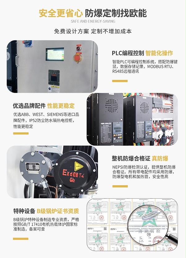 防爆型导热油炉电加热器产品特点